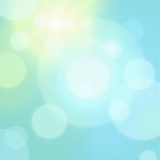 Fondo abstracto con formas geométricas suaves y tonos azules y verdes, sugiriendo bienestar y salud.